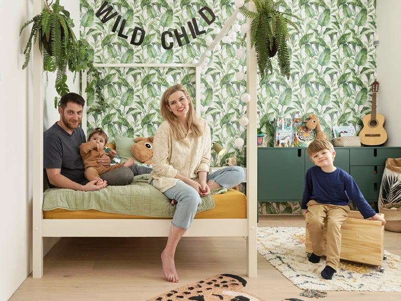 Bērnu istaba džungļu stilā ar Nikolu Leitgebu