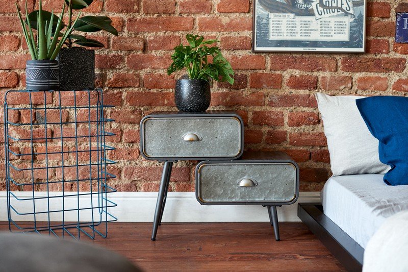 Iedvesma : Guļamistaba, Industriālais stils