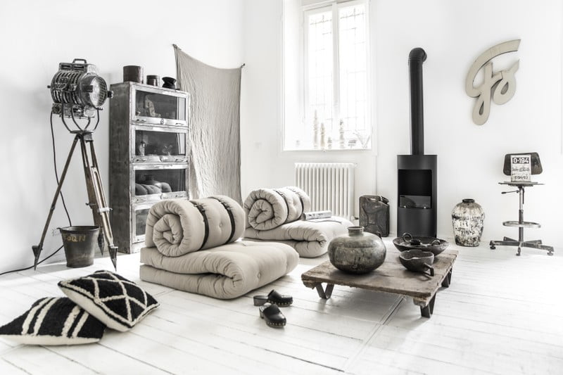 Iedvesma : Dzīvojamā istaba, Industriālais stils