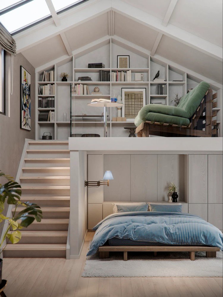 Iedvesma : Guļamistaba, Skandināvu stils