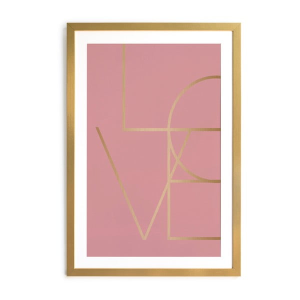 Glezna rāmī Velvet Atelier Golden Love, 40 x 60 cm
