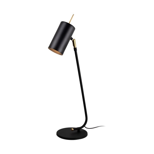 Melna galda lampa Squid Lighting Geo, výška 60 cm