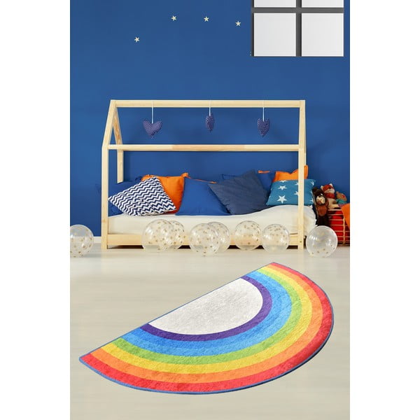 Neslīdošs bērnu paklājs Chilai Rainbow, 85 x 160 cm