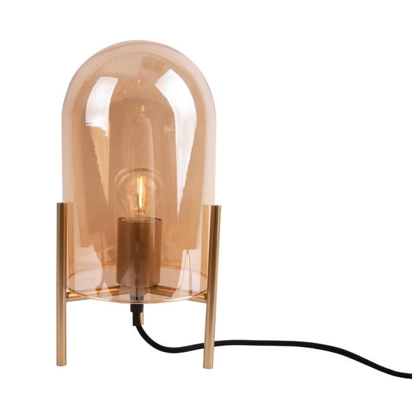 Stikla galda lampa zelta krāsā Leitmotiv Glass Bell