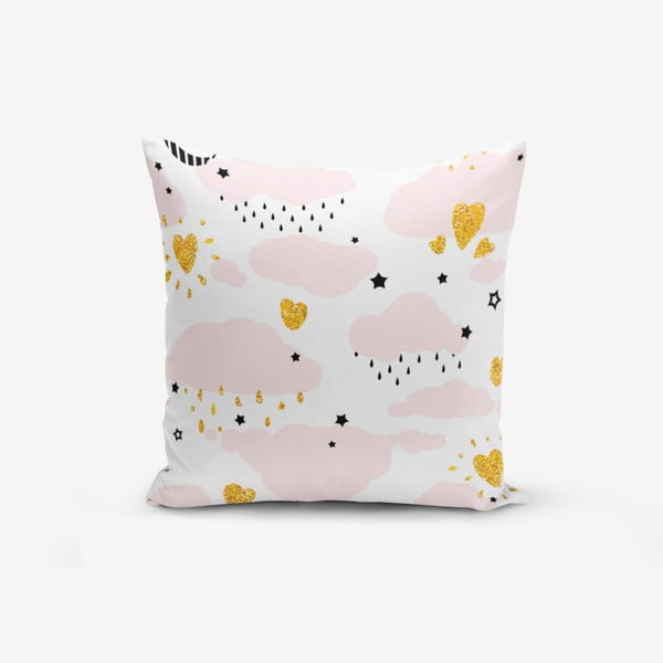 Spilvendrāna Minimalist Cushion Covers Pink Clouds Modern, 45 x 45 cm