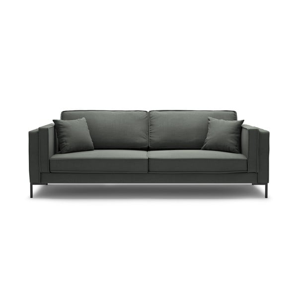 Tumši pelēks četrvietīgs dīvāns Milo Casa Attilio, 230 cm