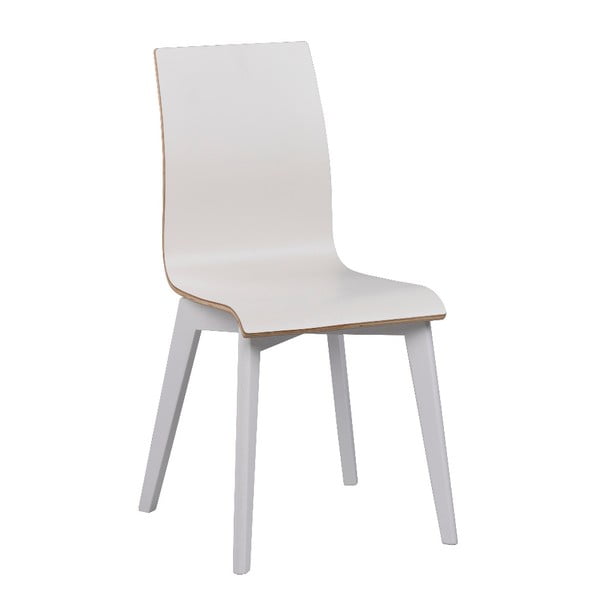 Balts ēdamistabas krēsls ar baltām kājām Rowico Grace