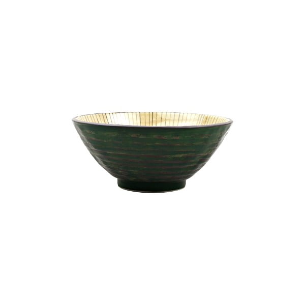 Dzelteni zaļa keramikas bļoda MIJ, ø 20 cm