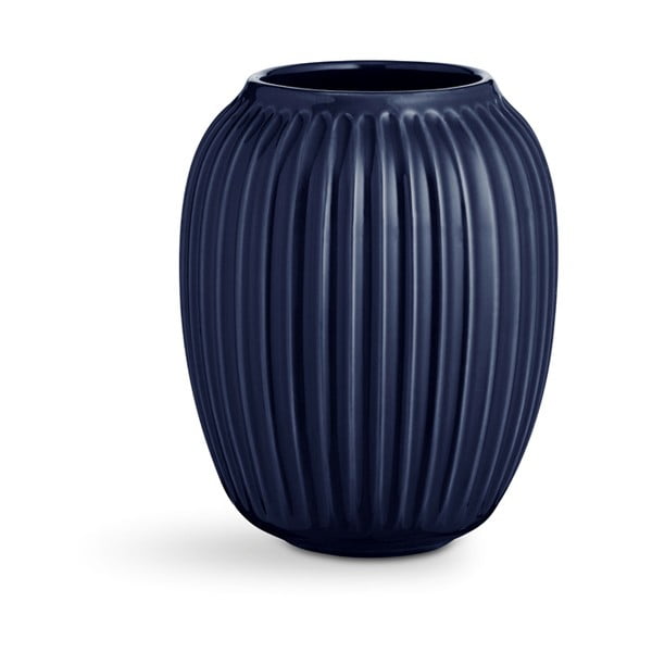 Tumši zila keramikas vāze Kähler Design Hammershoi, augstums 20 cm