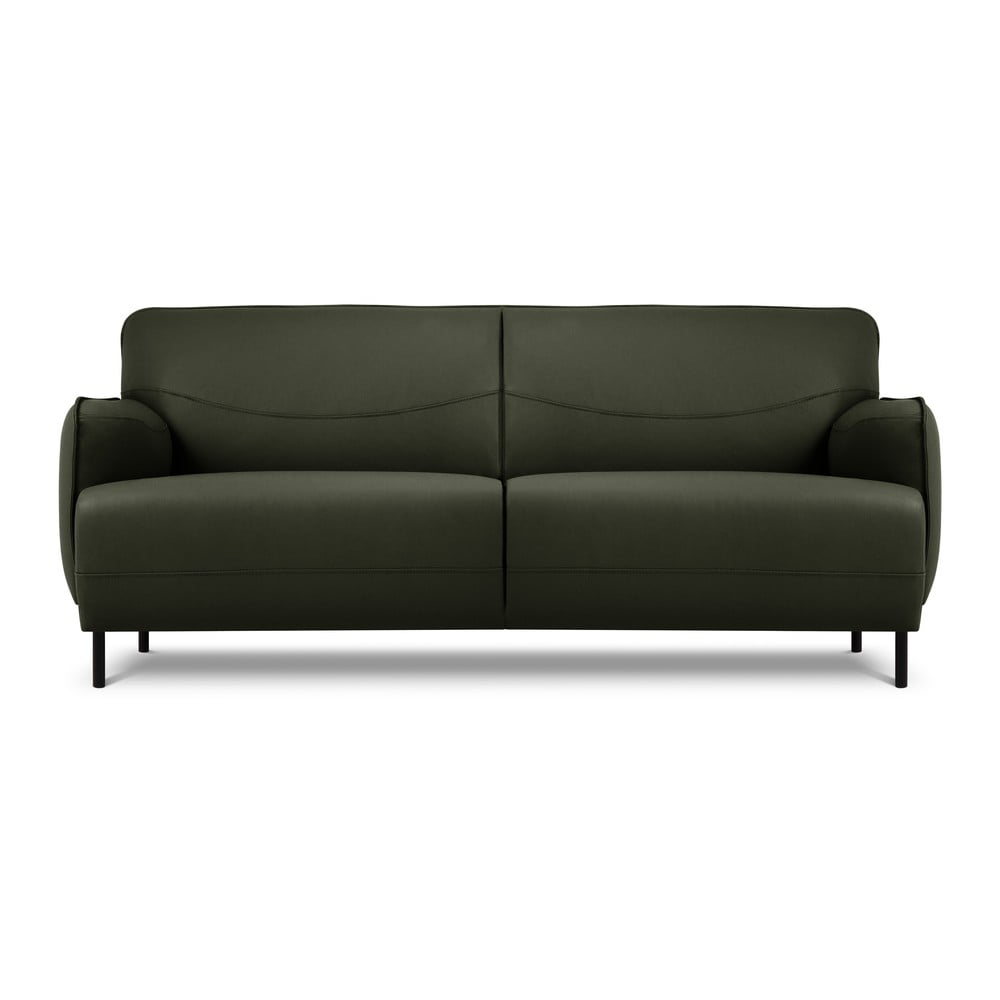 Zaļš ādas dīvāns Windsor & Co Sofas Neso, 175 x 90 cm
