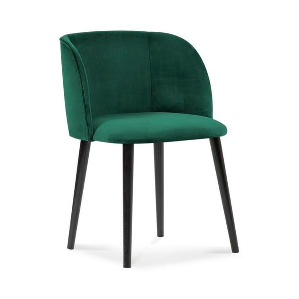 Tumši zaļš samta ēdamistabas krēsls Windsor & Co Sofas Aurora