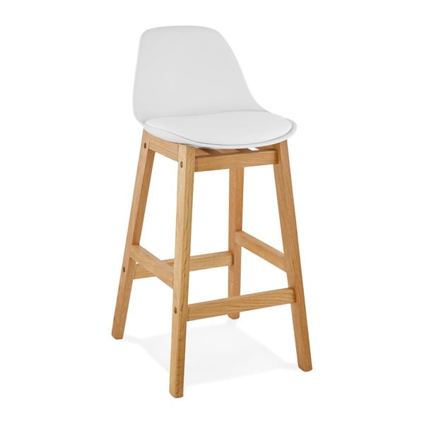 Balts bāra krēsls Kokoon Elody, augstums 86,5 cm