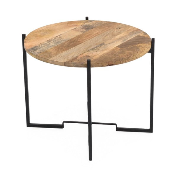 Kafijas galdiņš ar dzelzs konstrukciju WOOX LIVING Fera, ⌀ 63 cm