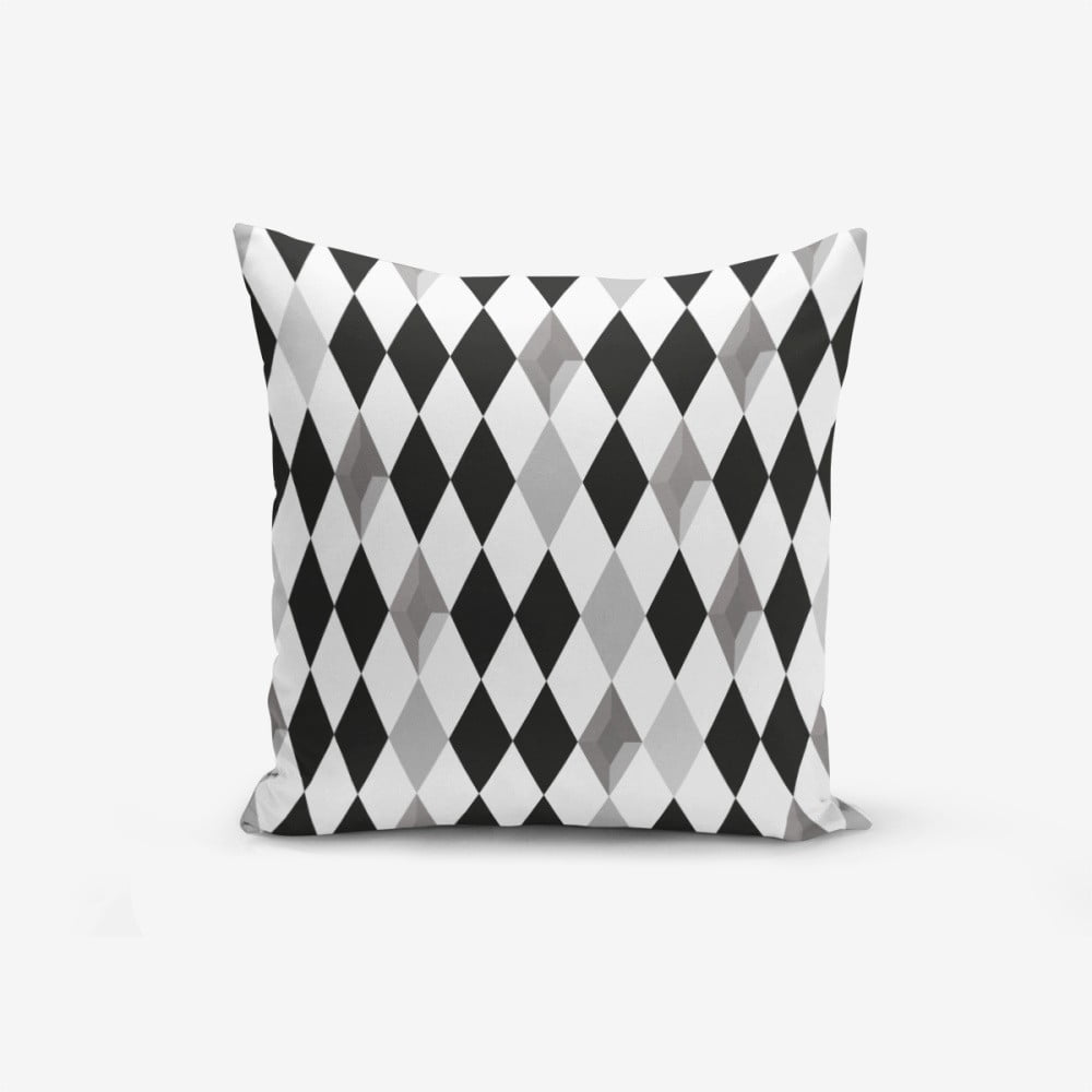 Spilvendrāna Minimalist Cushion Covers Black White Grey Elmas, 45 x 45 cm