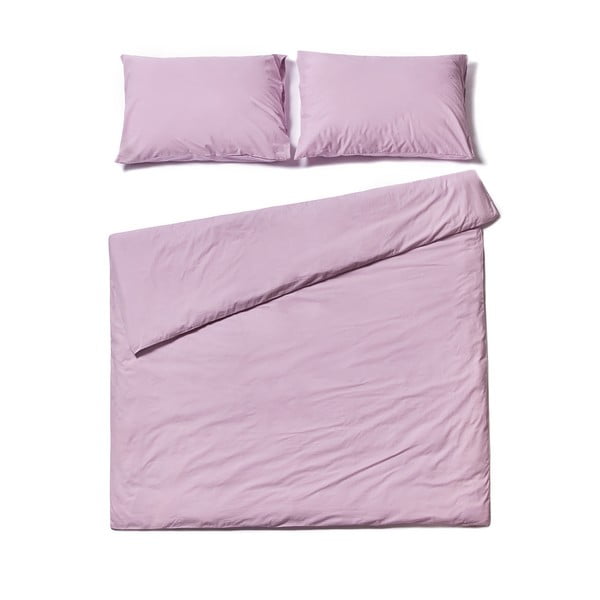 Lavandas violeta divguļamā kokvilnas gultasveļa Bonami Selection, 200 x 200 cm