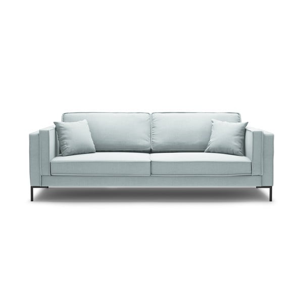 Gaiši zils četrvietīgs dīvāns Milo Casa Attilio, 230 cm