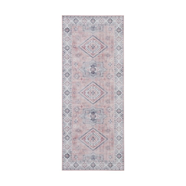 Gaiši rozā paklājs Nouristan Gratia, 80 x 200 cm
