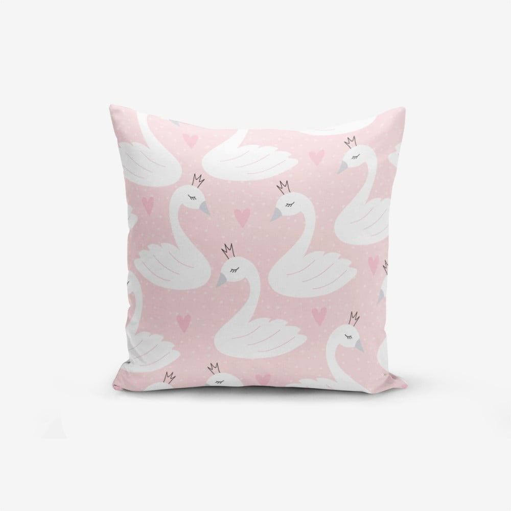 Spilvendrāna Minimalist Cushion Covers Pink Puan Animal Theme, 45 x 45 cm