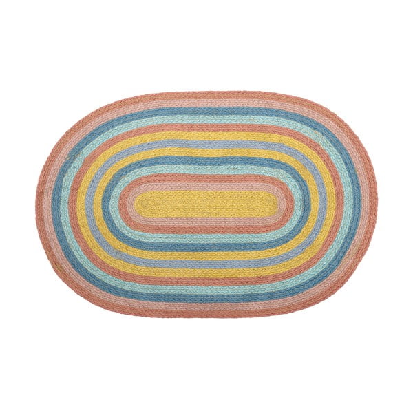 Džutas paklājs Bloomingville Rainbow, 50 x 75 cm