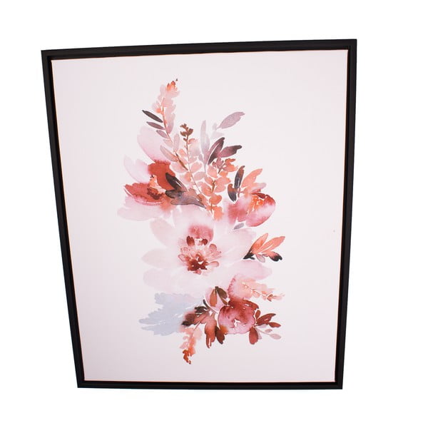 Sienas glezna rāmī Dakls Pinky Flowers, 40 x 50 cm