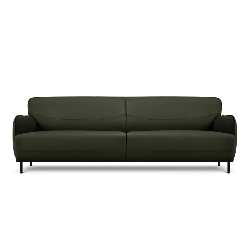 Zaļš ādas dīvāns Windsor & Co Sofas Neso, 235 x 90 cm
