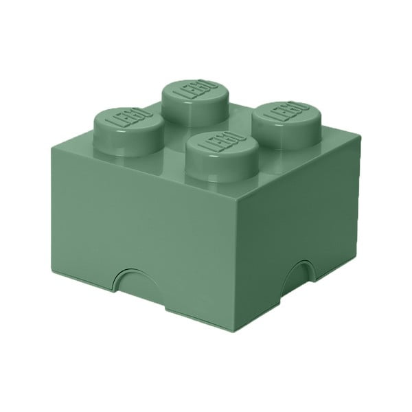 Zaļa kvadrātveida glabāšanas kaste LEGO®