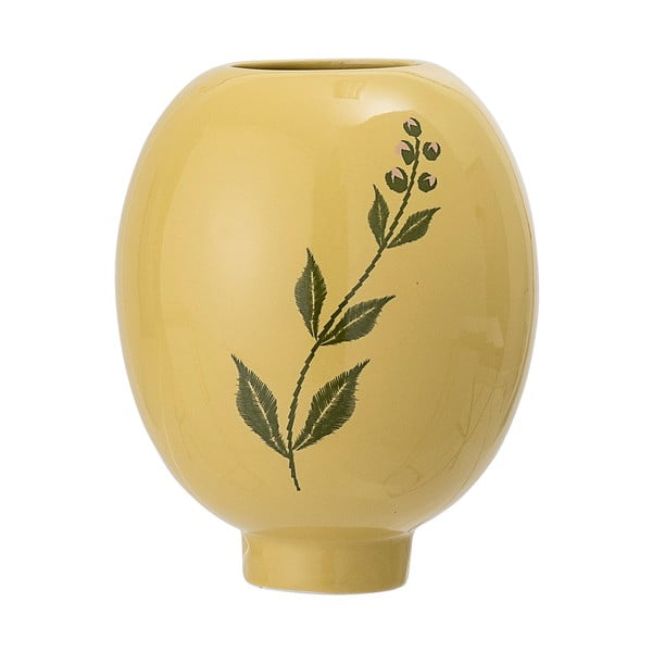 Dzeltena keramikas vāze Bloomingville Rose