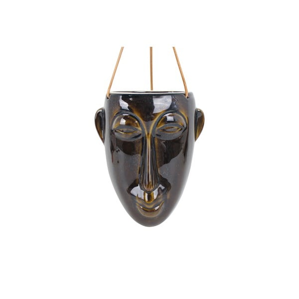Tumši brūns piekaramais pods PT LIVING Mask, augstums 22,3 cm