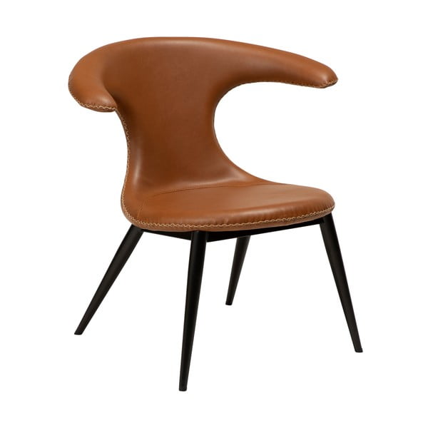 Konjaka brūns mākslīgās ādas krāsas krēsls DAN-FORM Denmark Flair