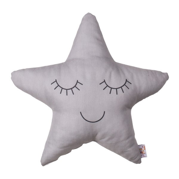 Pelēks kokvilnas maisījuma bērnu spilvens Mike & Co. NEW YORK Pillow Toy Star, 35 x 35 cm