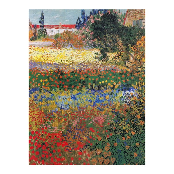 Vincent van Gogh reprodukcija - Flower garden, 40 x 30 cm