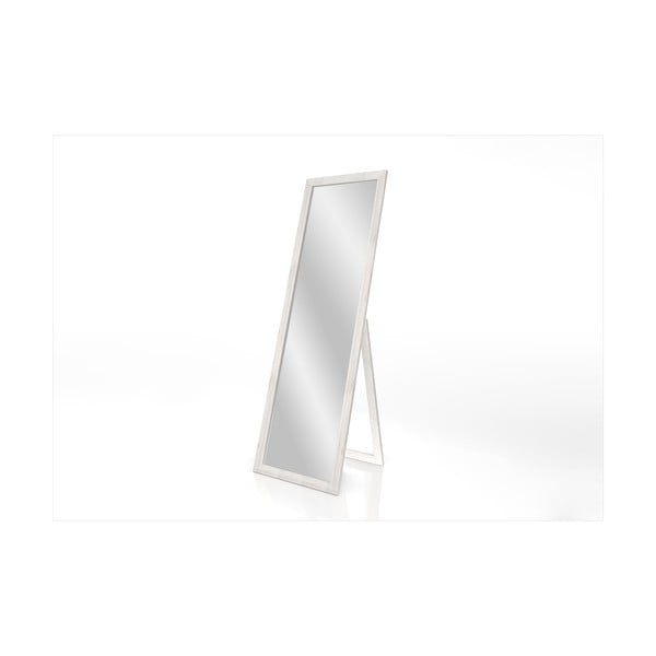 Grīdas spogulis ar baltu rāmi Styler Sicilia, 46 x 146 cm