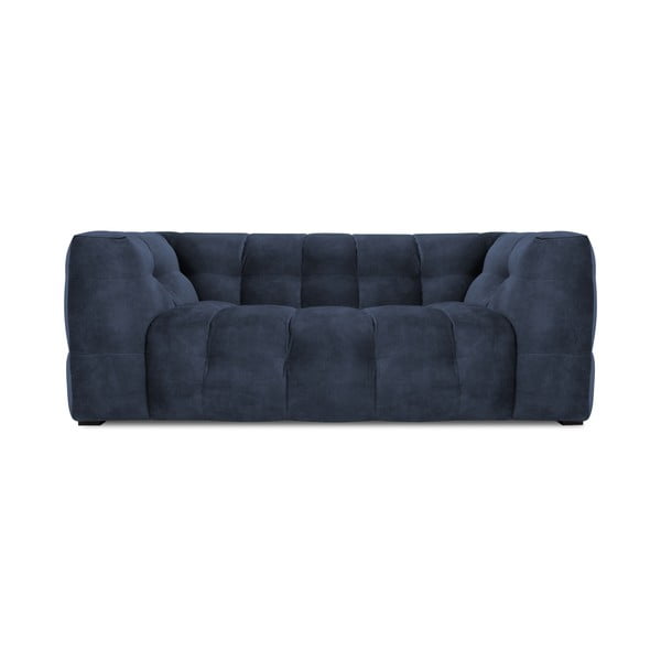 Zils samta divvietīgs dīvāns Windsor & Co Sofas Vest, 208 cm
