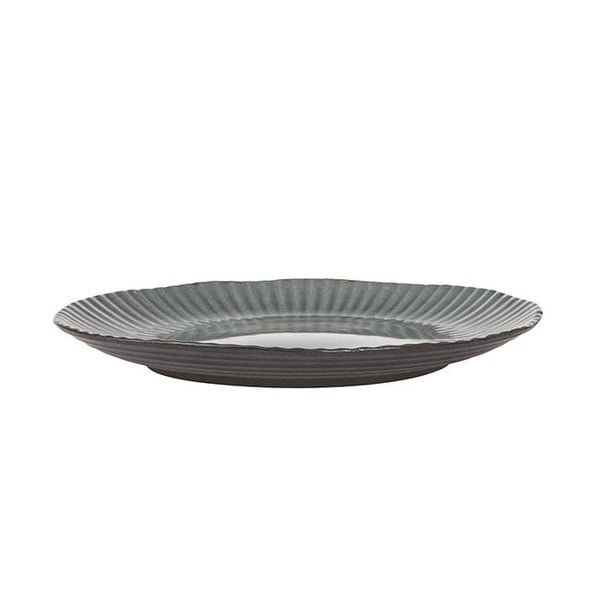 Pelēks keramikas šķīvis Bahne & CO Birch, ø 27,5 cm