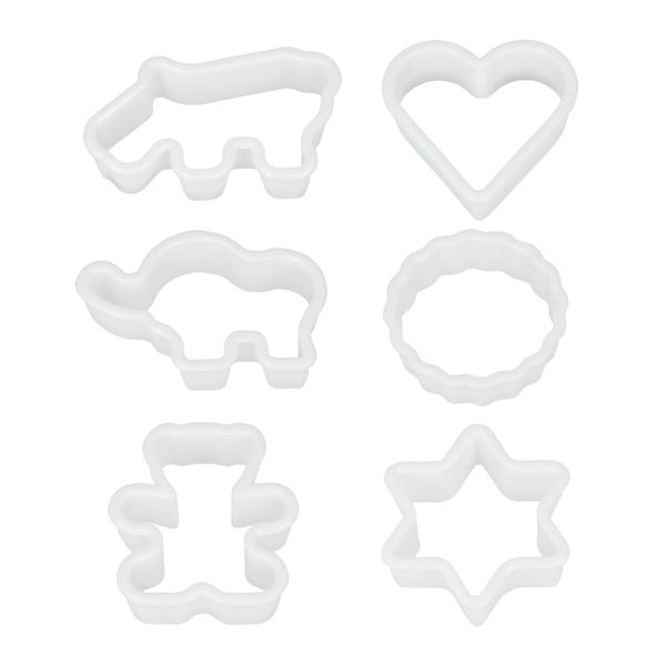 6 plastmasas formiņu komplekts Metaltex Cookie Cutters