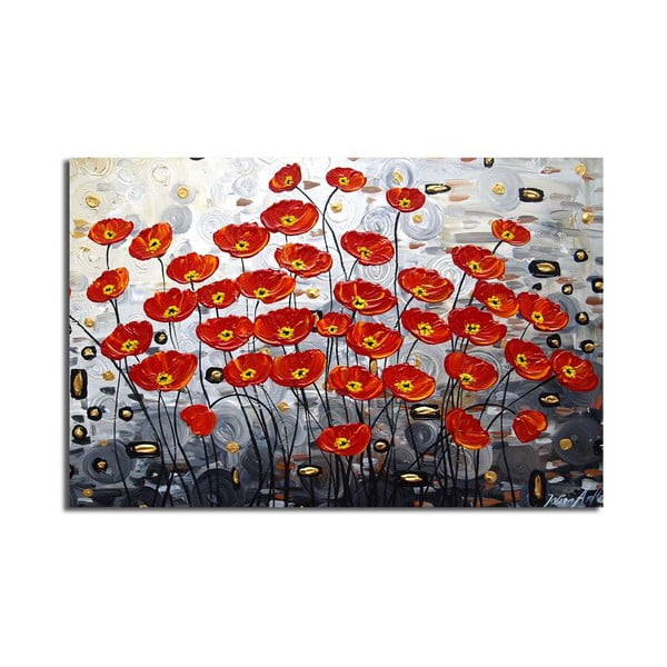 Glezna uz audekla Poppy Field, 70 x 45 cm
