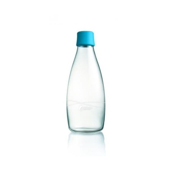 Gaiši zila stikla pudele ar mūža garantiju ReTap, 500 ml