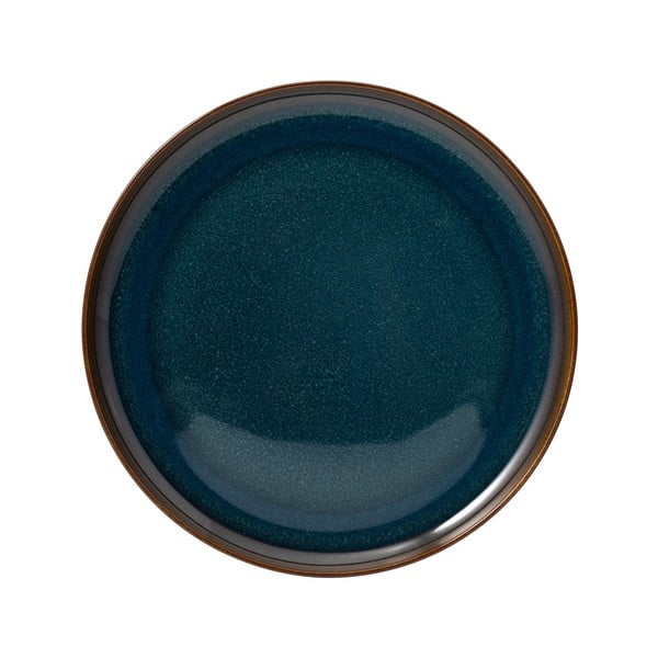 Tumši zils porcelāna deserta šķīvis Villeroy & Boch Like Crafted, ø 21 cm