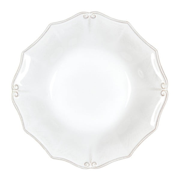 Balts keramikas zupas šķīvis Casafina Vintage Port Barroco, ⌀ 24 cm
