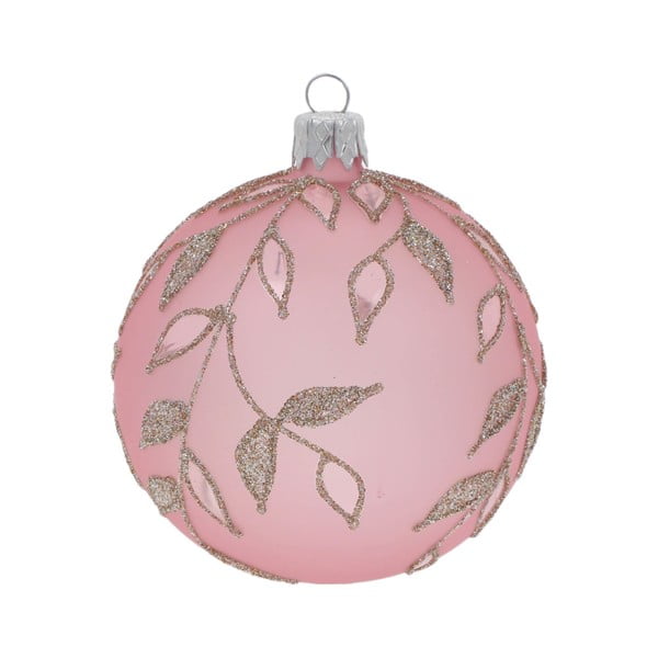 3 gaiši rozā Ziemassvētku rotājumu komplekts Ego Decor Ornaments