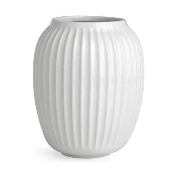 Balta keramikas vāze Kähler Design Hammershoi, augstums 20 cm