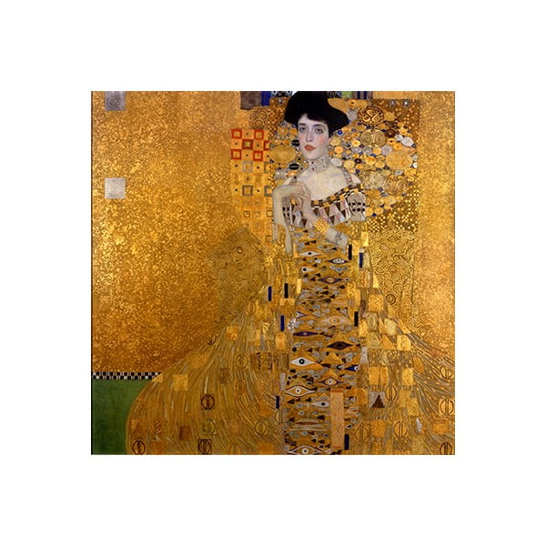 Gleznas reprodukcija Gustav Klimt - Adele Bloch Bauer I, 40 x 40 cm