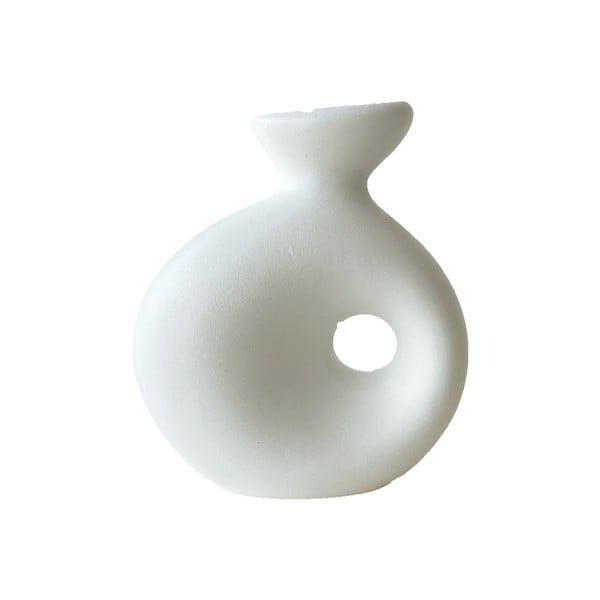 Balta keramikas vāze Rulina Delta
