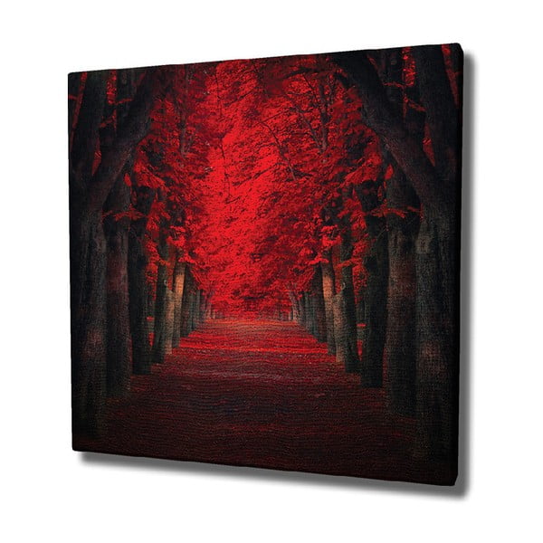 Sienas glezna uz audekla Red Trees, 45 x 45 cm