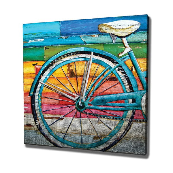 Sienas glezna uz audekla Bike, 45 x 45 cm