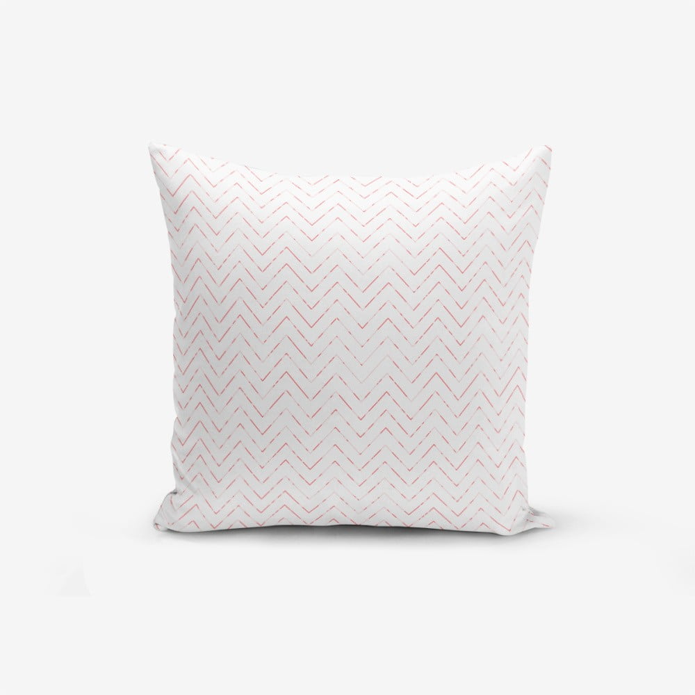 Spilvendrāna Minimalist Cushion Covers Fusya Colorful Zigzag Modern, 45 x 45 cm