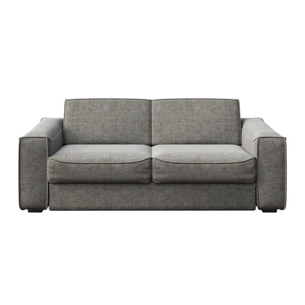 Pelēks izvelkamais dīvāns MESONICA Munro, 224 cm