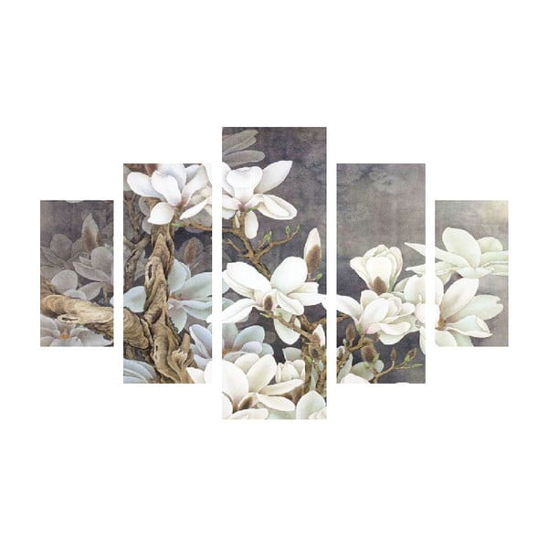 Daudzdaļīga glezna White Blossom, 92 x 56 cm