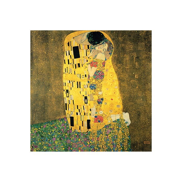 Reprodukcija - The Kiss Gustav Klimt , 60 x 60 cm