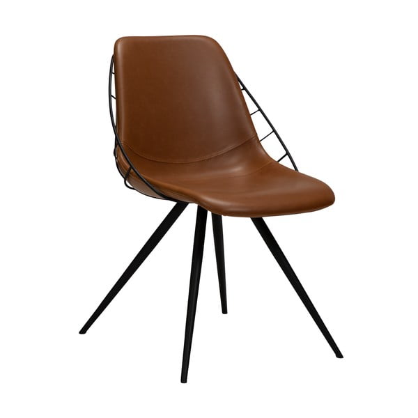 Brūns mākslīgās ādas ēdamistabas krēsls DAN-FORM Denmark Sway